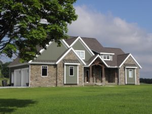 House with Coordinated Window Styles