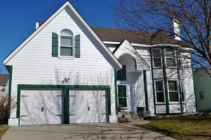 House with James Hardie cedar plank siding